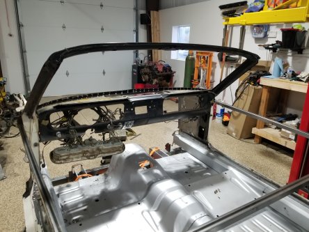 66 Mustang Remove Dash Cluster