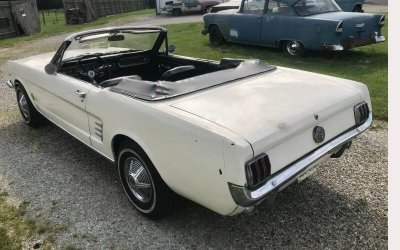 66 Mustang driver rear top down