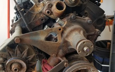 66 Mustang Engine-front