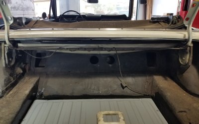 66 Mustang remove truck lid